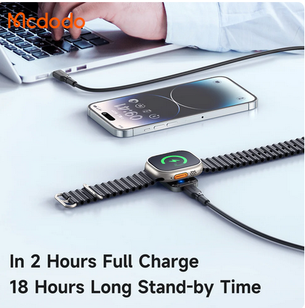 Mcdodo 206 Portable Transparent Wireless Charger for Apple Watch Mcdodo 206 Portable Transparent Wireless Charger for Apple Watch
